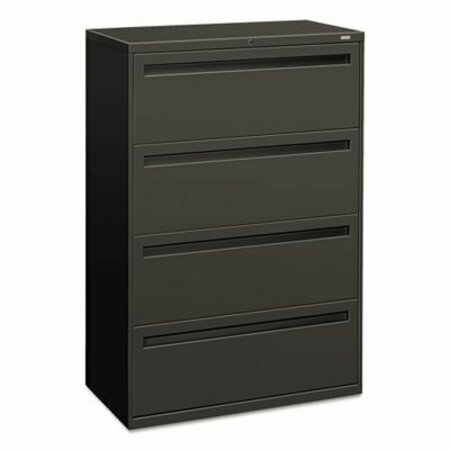 HON HON, 700 SERIES FOUR-DRAWER LATERAL FILE, 36W X 18D X 52.5H, CHARCOAL 784LS